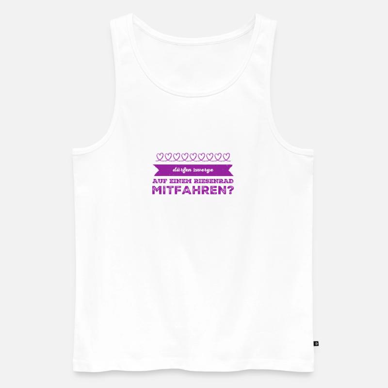 wer darf mitfahren? - Männer Premium Bio Tank Top - Weiß
