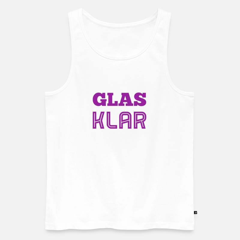 das ist eindeutig - Männer Premium Bio Tank Top - Weiß