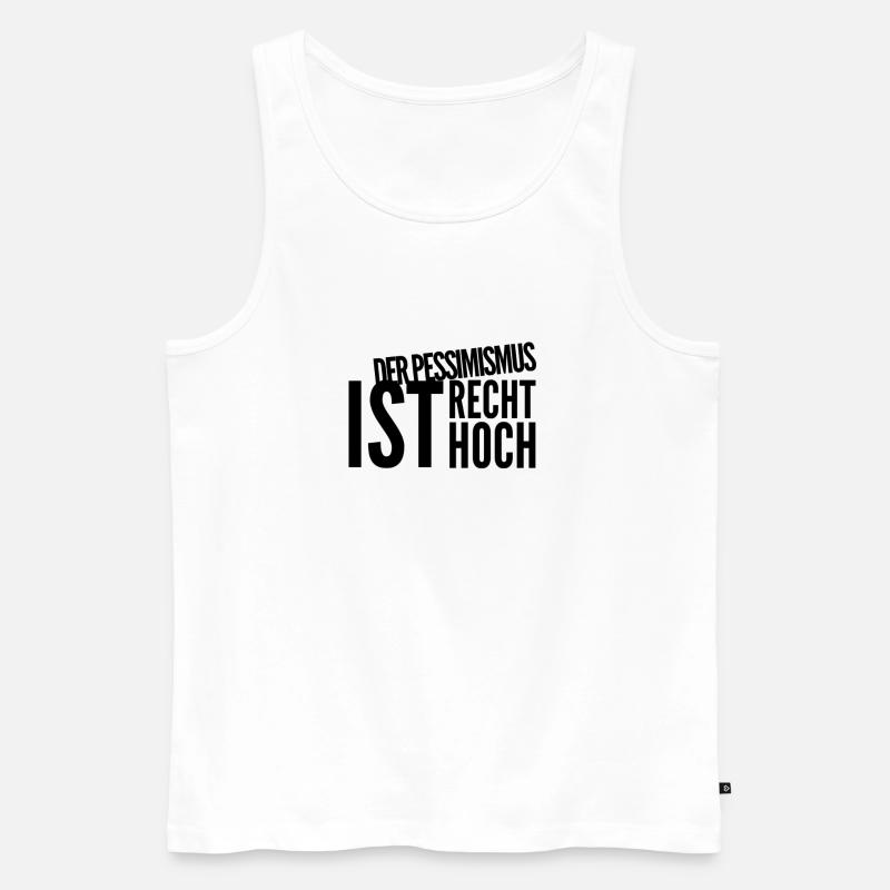 ich bin gerade pessimistisch - Männer Premium Bio Tank Top - Weiß