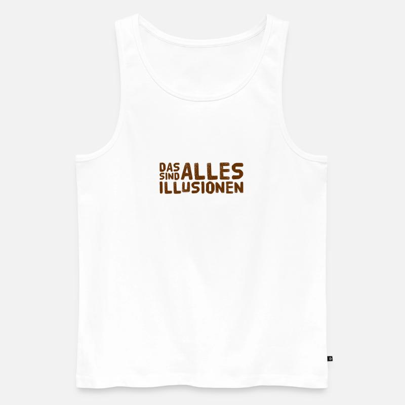wir werden getäuscht - Männer Premium Bio Tank Top - Weiß