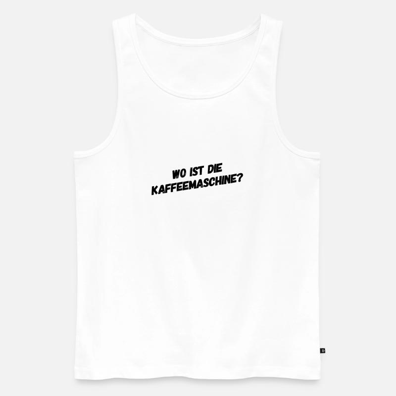 ich bin so müde - Männer Premium Bio Tank Top - Weiß