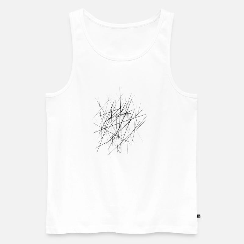 Scratch - Men's Premium Organic Tank Top - white