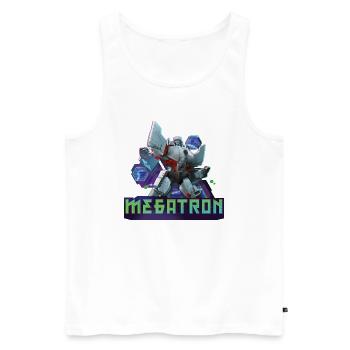 Transformers Earth Spark Decepticons Megatron - Männer Premium Bio Tank Top - Weiß - Vorne - AI Model Male 178 light (178cm)