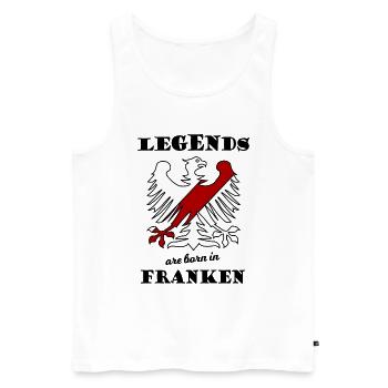 Les héros de Franconie - Débardeur bio Premium Homme - blanc - Devant - Michal (187cm)