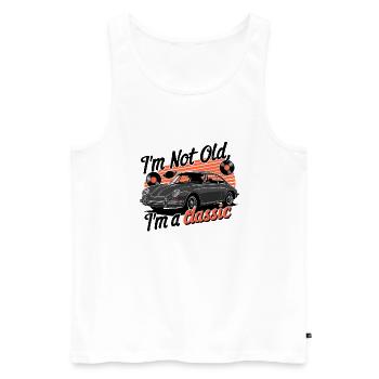 I'm not old, I'm a classic. - Männer Premium Bio Tank Top - Weiß - Vorne - AI Model Male 178 light (178cm)