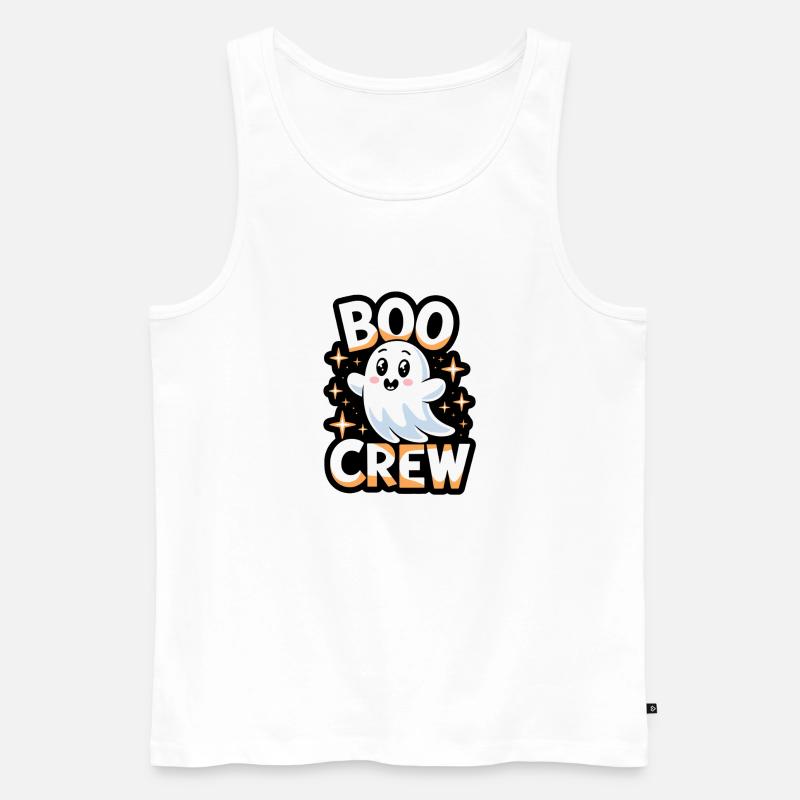 Süßes Gespenst – Boo Crew - Männer Premium Bio Tank Top - Weiß