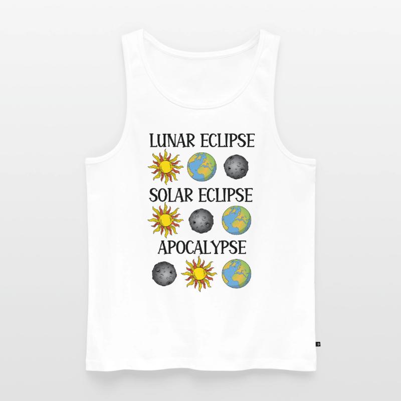 Lunar Eclipse Solar Eclipse Apocalypse Men's Premium Organic Tank Top