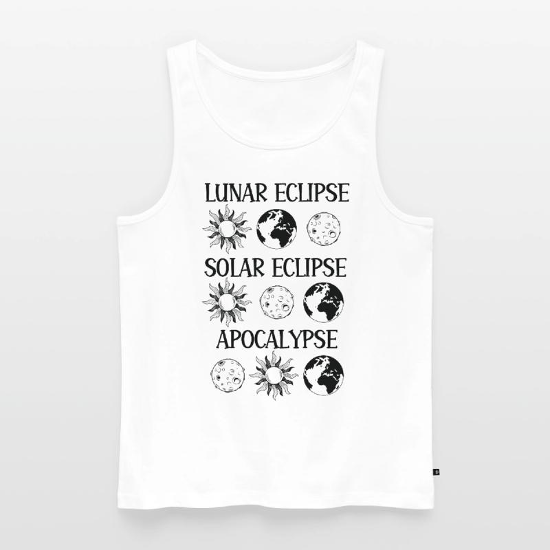 Lunar Eclipse Solar Eclipse Apocalypse Men's Premium Organic Tank Top