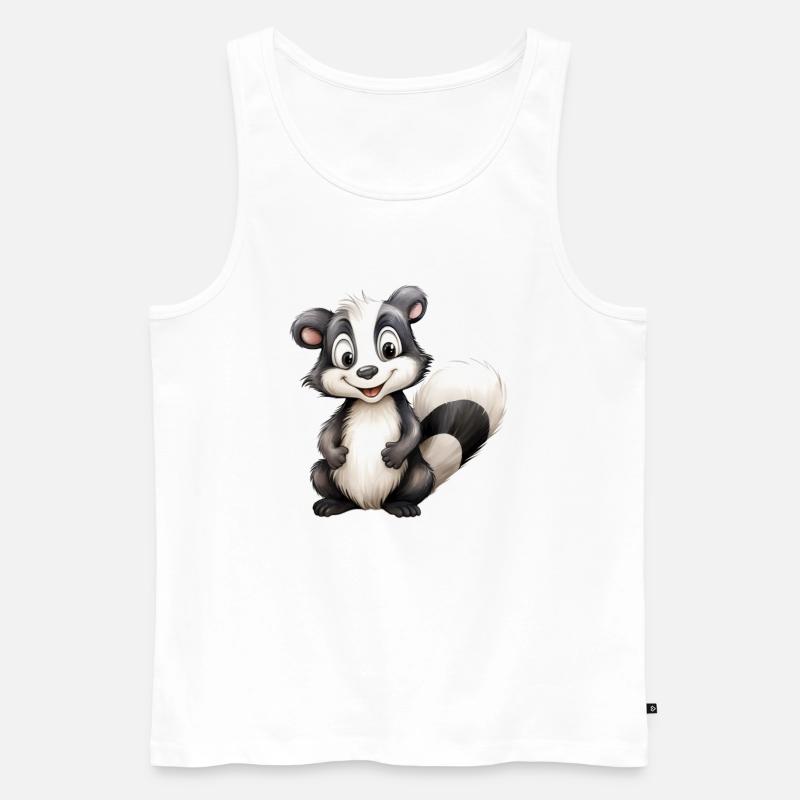 Stinktier oder Stinktierklasse - Männer Premium Bio Tank Top - Weiß