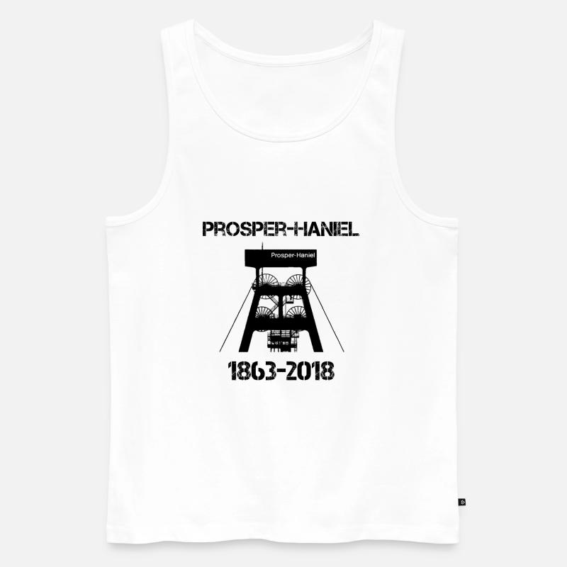 Zeche Prosper Haniel - Männer Premium Bio Tank Top - Weiß