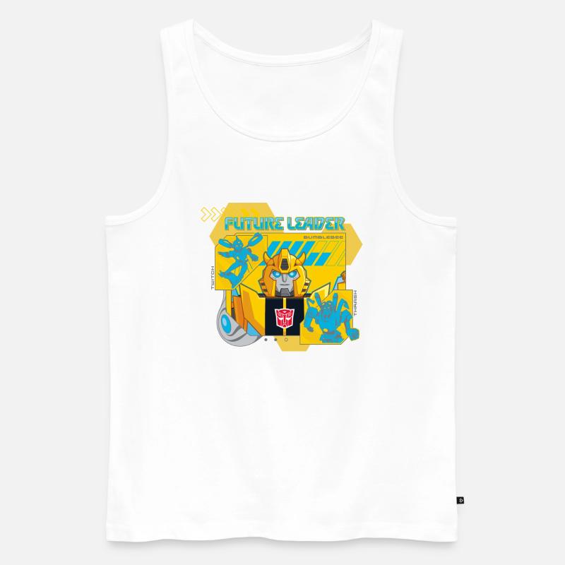Transformers Earth Spark Future Leader - Männer Premium Bio Tank Top - Weiß
