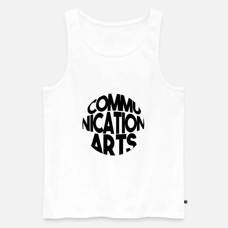 Kommunikation studium - Männer Premium Bio Tank Top - Weiß