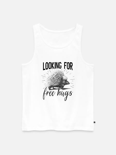 Stachelschwein - Männer Premium Bio Tank Top - Weiß