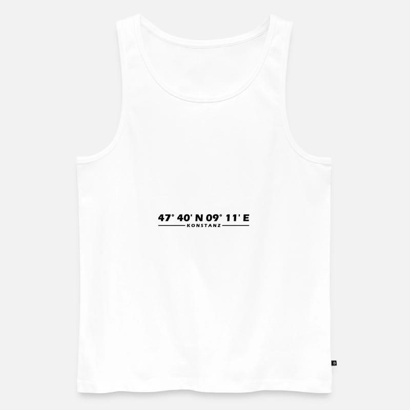 Constancy Coordinates - Men's Premium Organic Tank Top - white
