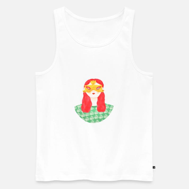 Frauenheld - Männer Premium Bio Tank Top - Weiß