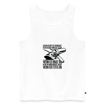 Autopflege Polieren - Männer Premium Bio Tank Top - Weiß - Vorne - AI Model Male 178 light (178cm)