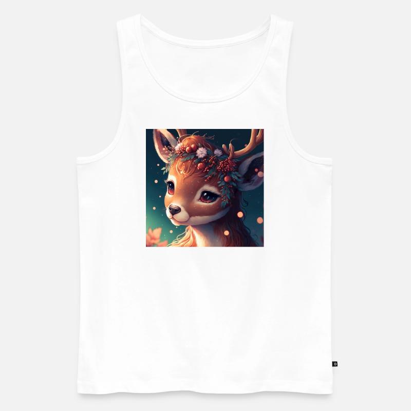 Chrismas Deer - Männer Premium Bio Tank Top - Weiß