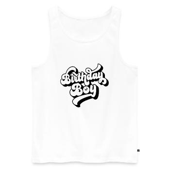Birthday Boy - Geburtstagsparty Geschenk für Kinder Jungen - Männer Premium Bio Tank Top - Weiß - Vorne - Michal (187cm)