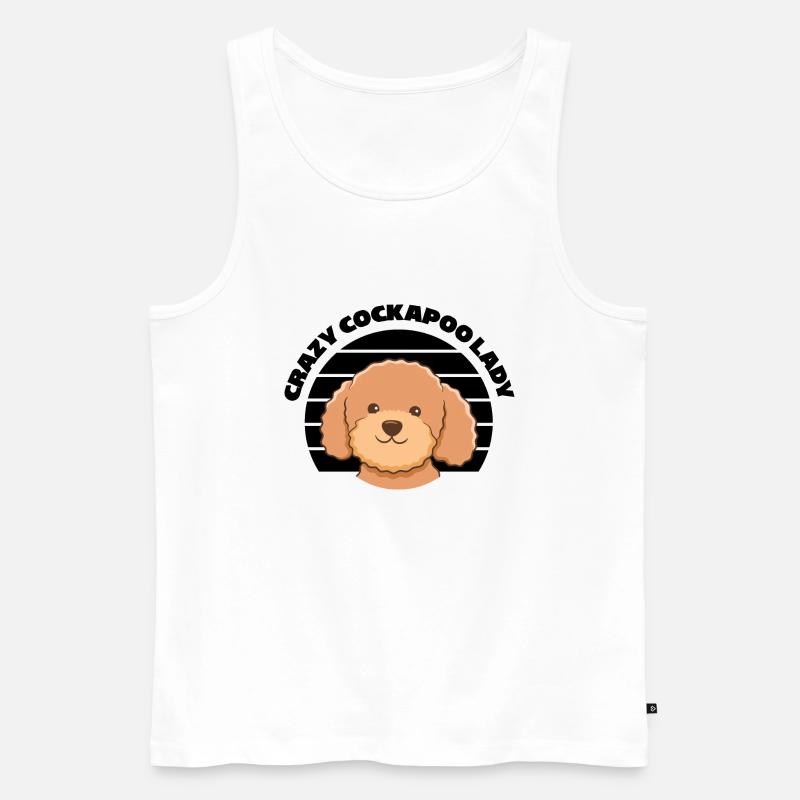 Cockapoo Hunde | Hunderasse Haustiere Geschenkidee - Männer Premium Bio Tank Top - Weiß