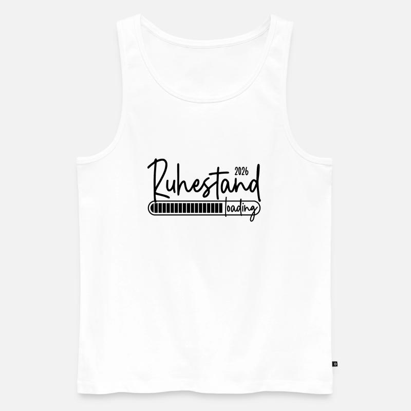 Ruhestand 2026 loading - Männer Premium Bio Tank Top - Weiß