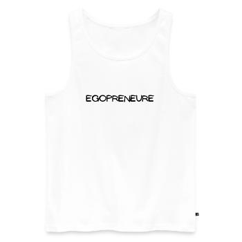 EGOPRENEURE de LUXE - Männer Premium Bio Tank Top - Weiß - Vorne - Michal (187cm)