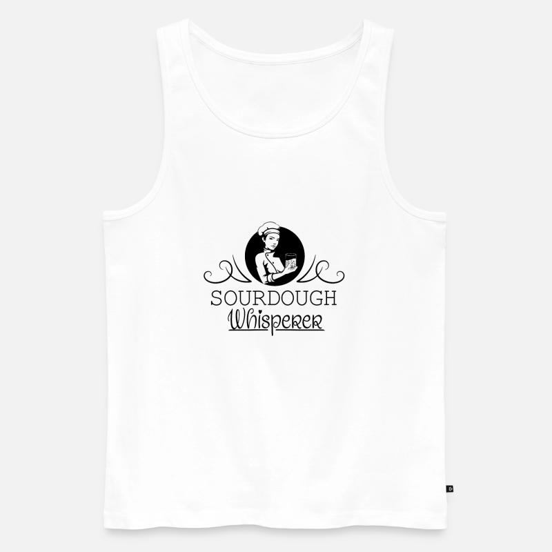 Baking Baker Sourdough Bread Master - Men's Premium Organic Tank Top - white