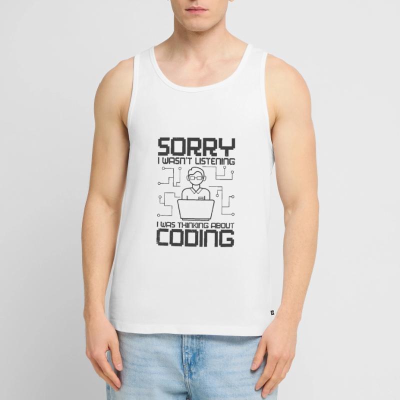 Programmeurs logiciels Web Coder Coding développeur Débardeur bio Premium Homme
