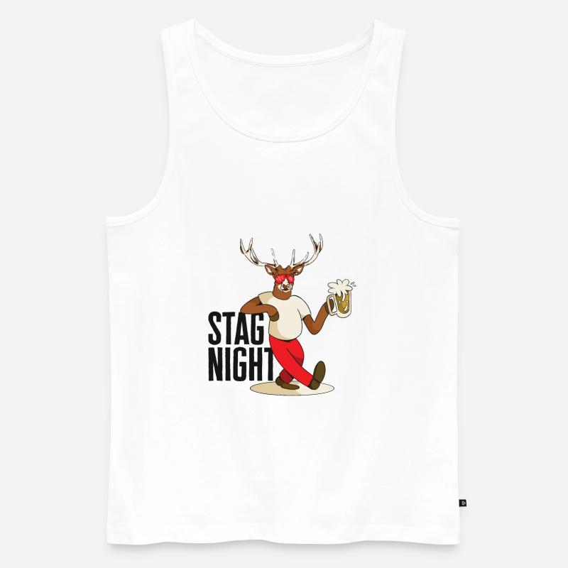 Junggesellenabschied Trinkgelage - Männer Premium Bio Tank Top - Weiß