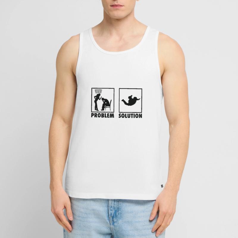 Skydiving Skydivers Statement Problem Solution. Men's Premium Organic Tank Top