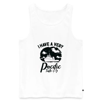 Schlepper Segeln Pacific Sea Breeze Watercraft - Männer Premium Bio Tank Top - Weiß - Vorne - AI Model Male 178 light (178cm)