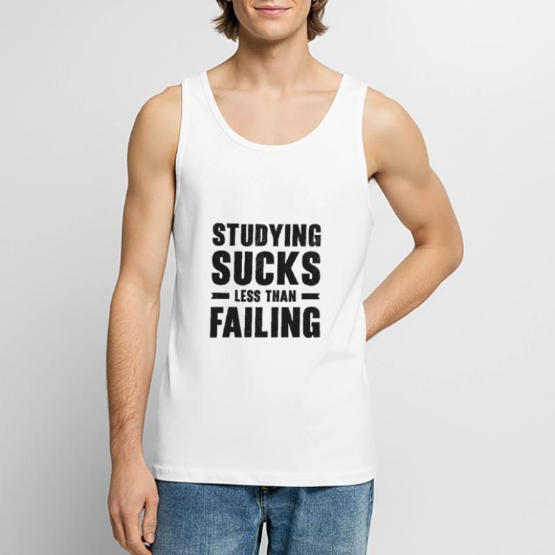 Studying Student Learning Education Lessons Study Men's Premium Organic Tank Top