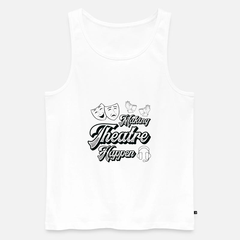 Théâtre Schauspiel Schauspieltechnik Crew - Débardeur bio Premium Homme - blanc