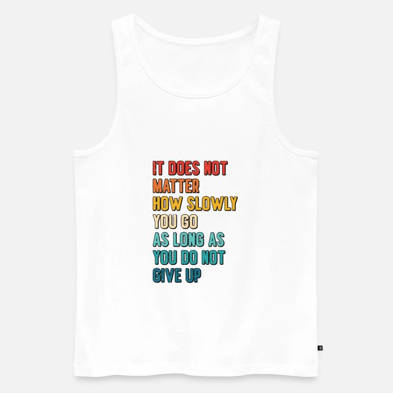 Student Learning Education Studying Postgrads - Men's Premium Organic Tank Top - white