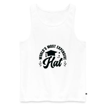 Abschlussfeier für Studenten Grad Student - Männer Premium Bio Tank Top - Weiß - Vorne - AI Model Male 178 light (178cm)