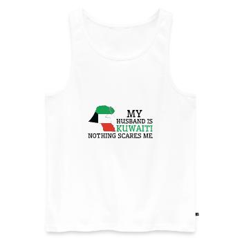 Nichts macht mir Angst Kuwaitischer Ehemann Kuwait - Männer Premium Bio Tank Top - Weiß - Vorne - Michal (187cm)