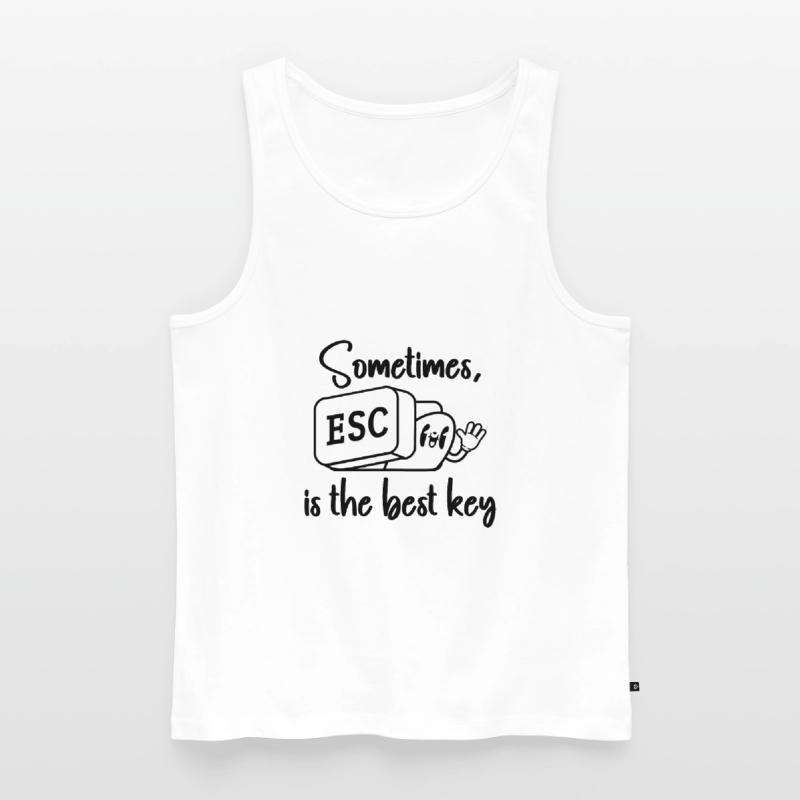 Software Engineer Computer Key Programming Men's Premium Organic Tank Top