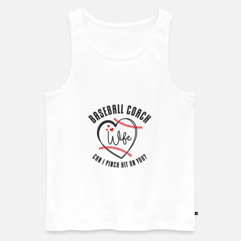 Baseball-Trainerin Ehefrau Berufstätige Mutter - Männer Premium Bio Tank Top - Weiß