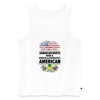 Born Jamaican Jamaica American USA Citizenship - Men's Premium Organic Tank Top - white - Front - Michal (187cm)