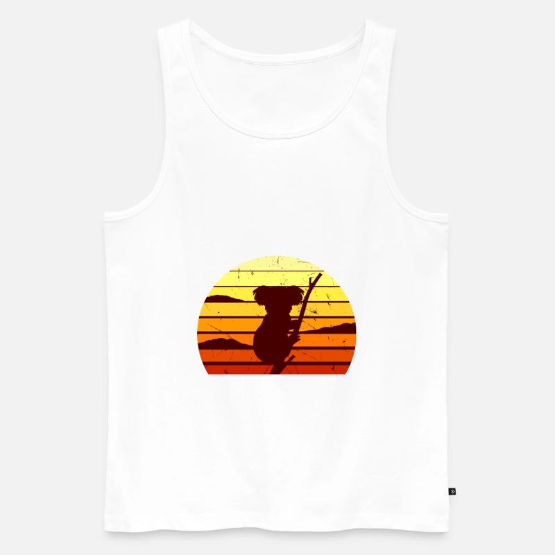 Koala - Männer Premium Bio Tank Top - Weiß