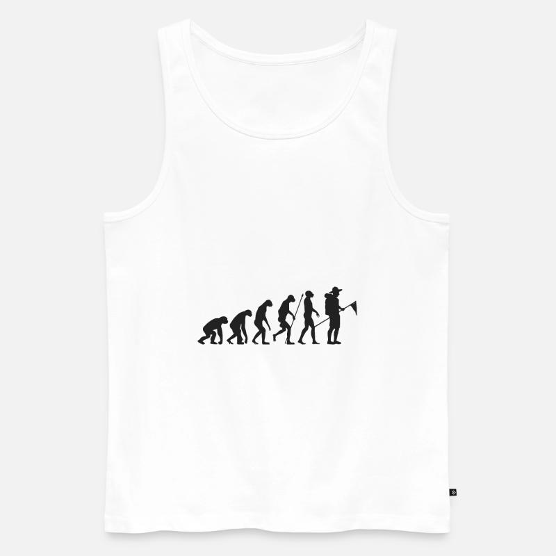 Scout Evolution - Men's Premium Organic Tank Top - white