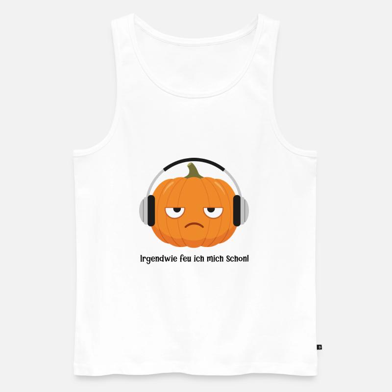 Ich freu mich schon ! - Männer Premium Bio Tank Top - Weiß