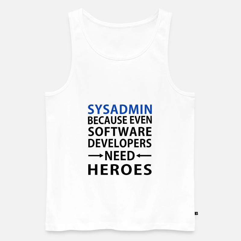 Sysadmin - Systemadministrator - Männer Premium Bio Tank Top - Weiß
