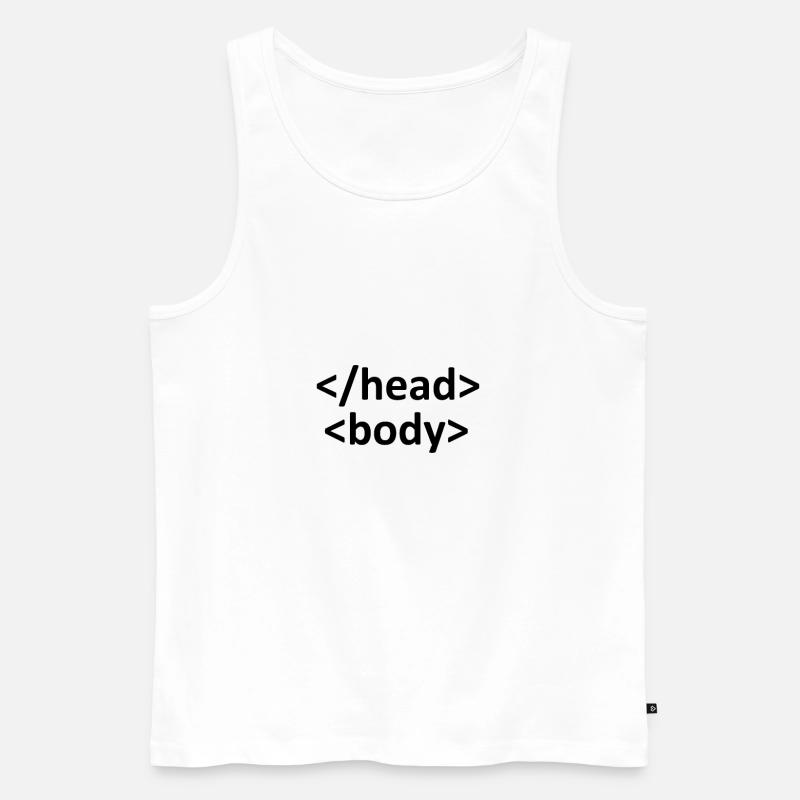 WebEntwickler - Männer Premium Bio Tank Top - Weiß