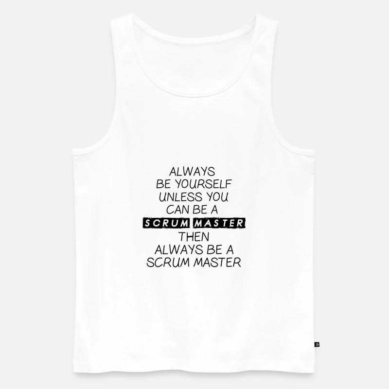 Scrum Master Agile Software Entwicklung - Männer Premium Bio Tank Top - Weiß