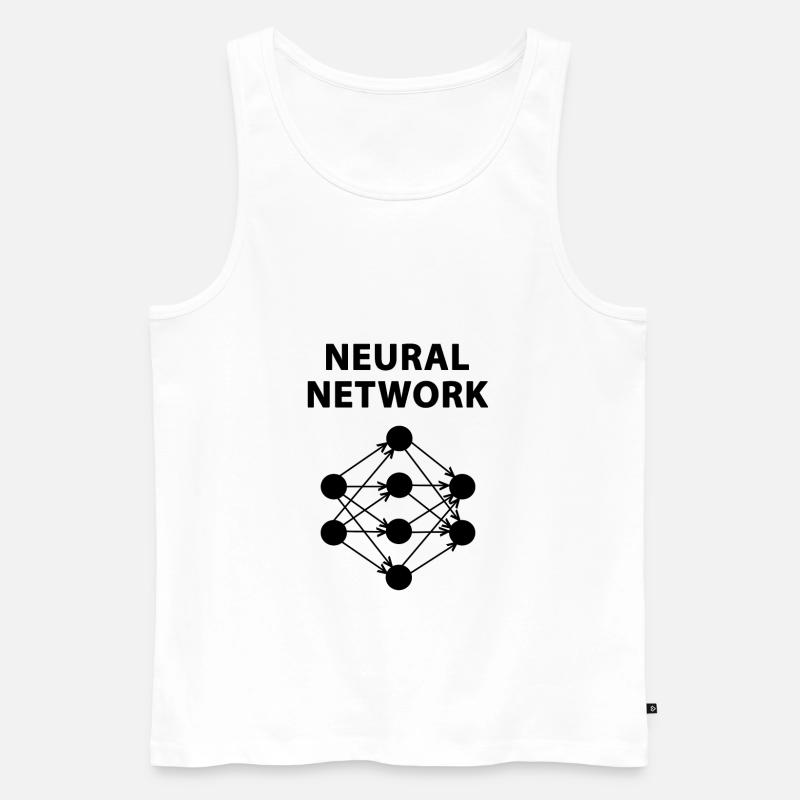 Neural Network Machine Learning - Männer Premium Bio Tank Top - Weiß