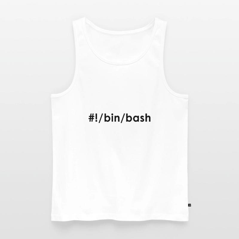 Programmeur Admin Devops Linux Bash Débardeur bio Premium Homme