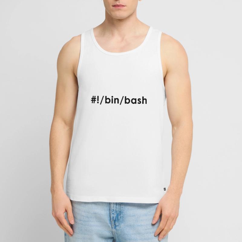 Programmierer Admin Devops Linux Bash Männer Premium Bio Tank Top
