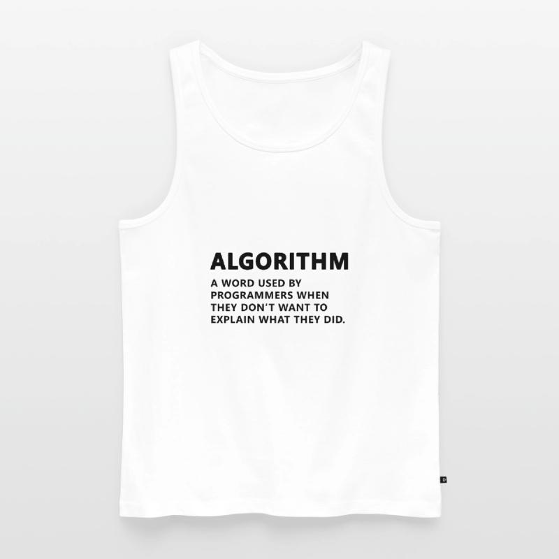 Programmer Algorithm Definition Men's Premium Organic Tank Top