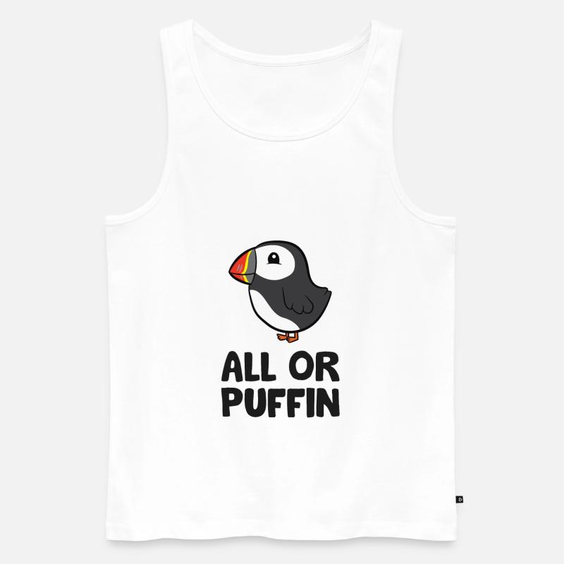 Alles oder Papageientaucher Lustige - Männer Premium Bio Tank Top - Weiß