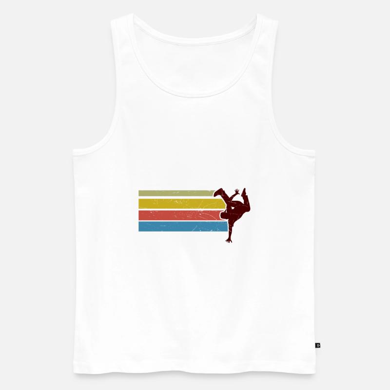 Breakdance - Männer Premium Bio Tank Top - Weiß